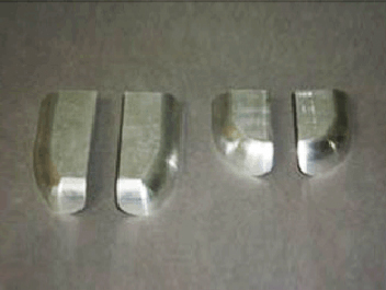 鋁制件去氧化皮、啞光處理前后